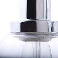 Leeto Modern Mirrored Chrome Switched Wall Light with Glass Shade