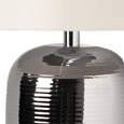 Twirl Chrome Ribbed Table Lamp