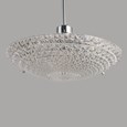 Crystal Ceiling Uplighter - Non Electric Pendant Shade - Easy Fit Light - Glass