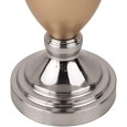Malham Ceramic Table Lamp with Matching Shade - Champagne Gold & Satin Silver