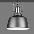 Bodmin Small Industrial Dome Pendant Gun Metal Pewter Adjustable Ceiling Light