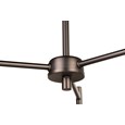 Echo Modern Industrial Style Ceiling 3 Light - Pewter - Clear Glass Shades