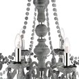Searchlight Marie Therese - 8 Light Chandelier - Grey Glass & Acrylic