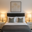 Malham Small Cream Table Lamp with Ivory Pleated Shade