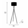 Medina Black Tripod Floor Lamp