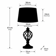 Hepburn Large Barley Twist Antique Brass Traditional Table Lamp with Ivory Pleat