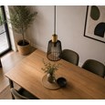 Bird Cage Black and Gold Frame Pendant Light