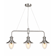 Fisherman Satin Silver Bar Pendant Ceiling Light