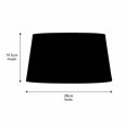 Marsham Natural Cotton Table Lamp Shade - 28cm - Replacement Shade - Shade Only