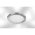 Satin Silver Opal Glass Flush Light