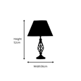 Kingswood Barley Twist Traditional Table Lamp and Shade