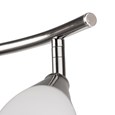 Swirl 3-Light Modern Ceiling Spotlight Bar - Satin Silver