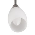 Swirl 3-Light Modern Ceiling Spotlight Bar - Satin Silver