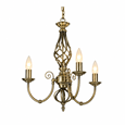 Kingswood Barley Twist Traditional Semi Flush Pendant - 3 Light