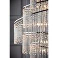 Endon Camille Chrome Chandelier with Glass Drops - 24 Light