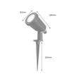 Patilo Tern Coastal Spike Spotlight - GU10 - 240v