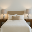 Hepburn Large Grey Marble Effect Table Lamp with Grey Shade - Grey & Silver