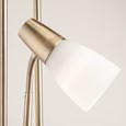 Mother and Child Floor Lamp - Antique Brass - Complete With LED Bulbs