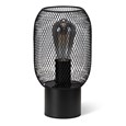 Ringtown Modern Black Wire Mesh Industrial Style Table Lamp