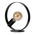 Hoople Matt Black Industrial Hoop Table Lamp