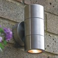 Elipta Compact Up & Down Stainless Steel Outdoor Wall Light Gu10