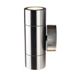 Elipta Compact Up & Down Stainless Steel Outdoor Wall Light Gu10