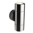 Elipta Compact Up & Down Stainless Steel Outdoor Wall Light Gu10