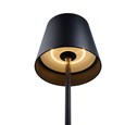 Elipta Modern Rechargeable Battery Outdoor Floor Lamp - 1.5m Tall - LED - Black