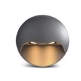 Elipta Gemini Modern Outdoor Downlighter Wall Light - Warm White LED - Graphite
