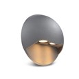 Elipta Gemini Modern Outdoor Downlighter Wall Light - Warm White LED - Graphite