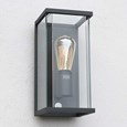 Elipta Kensington Modern Outdoor Wall Light - E27 - Graphite With PIR Sensor