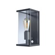 Elipta Kensington Modern Outdoor Wall Light - E27 - Graphite With PIR Sensor
