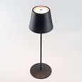 Elipta Rechargeable Battery Outdoor LED Table Lamp - Black