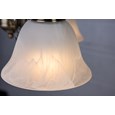 Elegant Diner Ceiling 3 Light Pendant - Antique Brass - Alabaster Glass