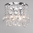 Senza Chrome & Crystal Ball Droplets Double Wall Light