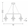 Fisherman Satin Silver Bar Pendant Ceiling Light