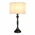 Messini Black Table Lamp - White String Shade