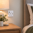 Convex White 1G Switched Socket with USB-A & USB-C