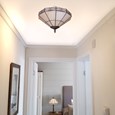 Tiffany Style Portland Cream Uplighter Ceiling Light Shade