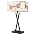 Ivory Tiffany Rectangle Table Lamp