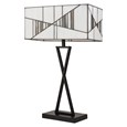 Ivory Tiffany Rectangle Table Lamp