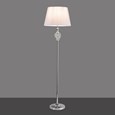 Hannah Chrome & Crystal Standard Floor Lamp & Ivory String Shade
