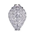 Hannah Luxury Elegant Chrome & Crystal Table Lamp with Ivory String Shade