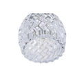 Hendon Semi Flush Silver Chrome 5 Light Ceiling Light with Crystal Glass Shades