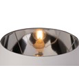 Hepburn Large Ceramic Table Lamp With Matching Shade - Modern White & Chrome
