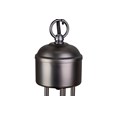 Islington Modern Grey 5-Light Ceiling Chandelier - Pewter Hoop/Ring Design