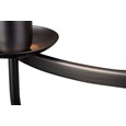 Islington Modern Grey 5-Light Ceiling Chandelier - Pewter Hoop/Ring Design