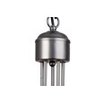 Islington Modern Grey 5-Light Ceiling Chandelier - Pewter Hoop/Ring Design