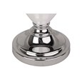 Hepburn Large Ceramic Table Lamp With Matching Shade - Modern White & Chrome