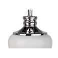 Hepburn Large Ceramic Table Lamp With Matching Shade - Modern White & Chrome